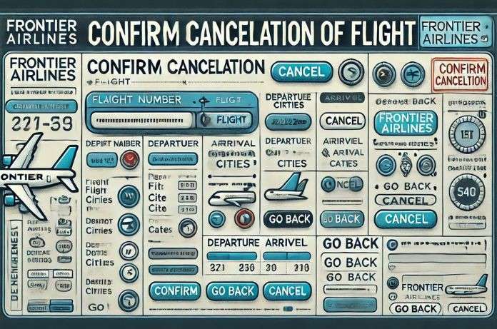 click on confirm cancellation for Cancel Frontier Airlines Flight